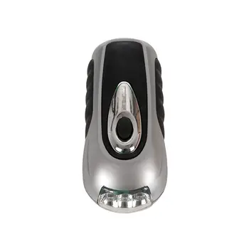 

LED Wind-up Torch, Silver & Black