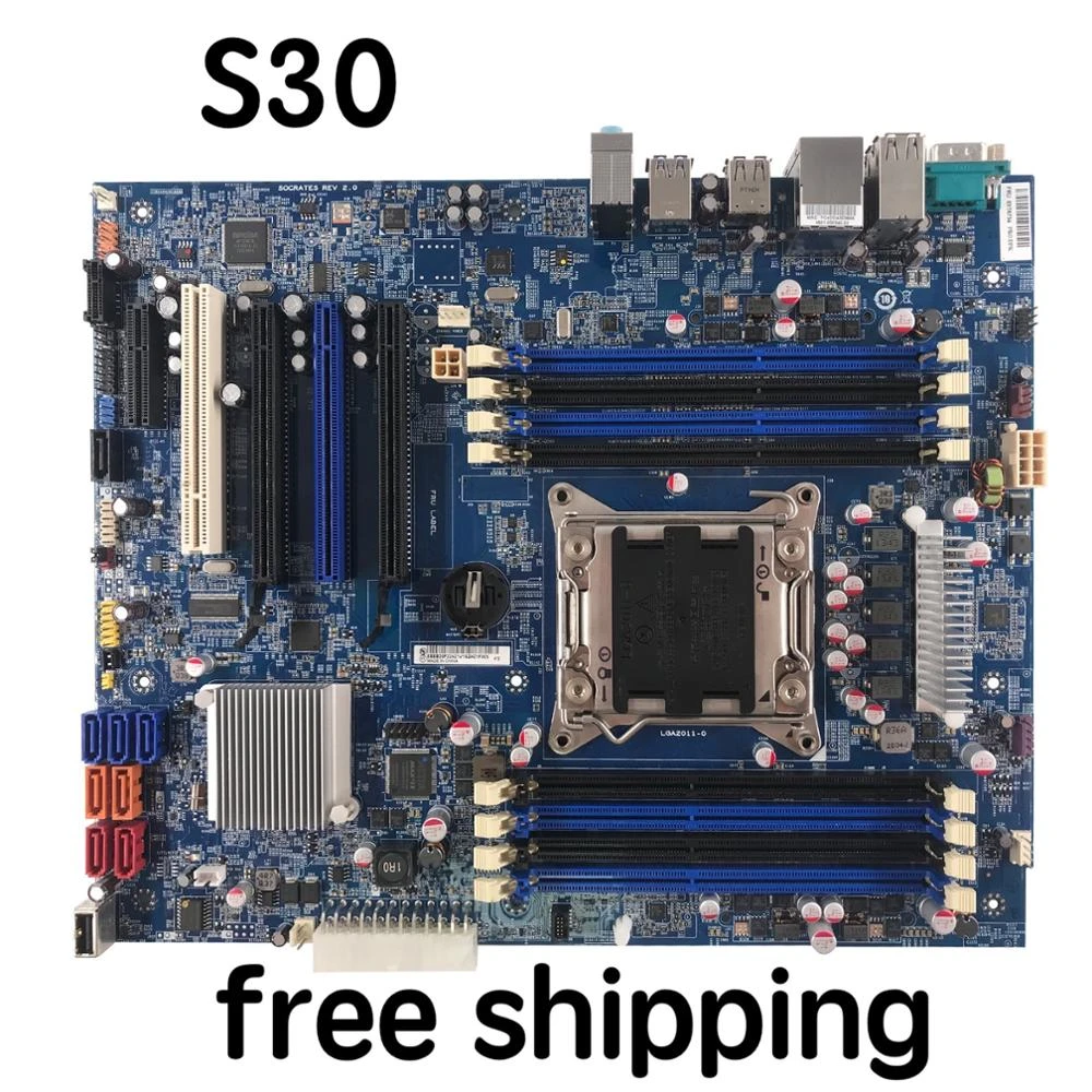 best pc motherboard brand 03T6734 For Lenovo S30 Desktop Motherboard C602 X79 Mainboard 100%tested fully work latest computer motherboard