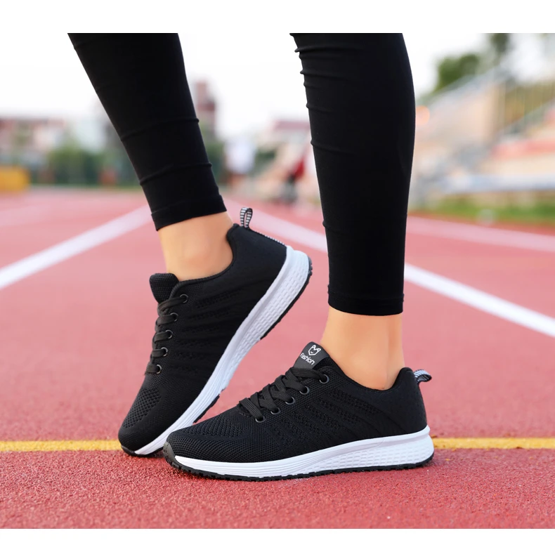 Брендовая Женская теннисная обувь; zapatos mujer; дышащие кроссовки на плоской подошве; уличная спортивная обувь для фитнеса; chaussures femme