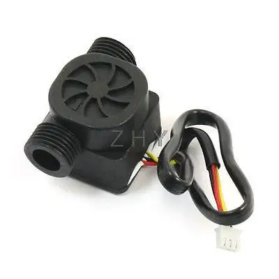 

G1/2 Thread 0.5-20L/min Hall Effect Water Flow Sensor Flowmeter DC3-18V 10mA