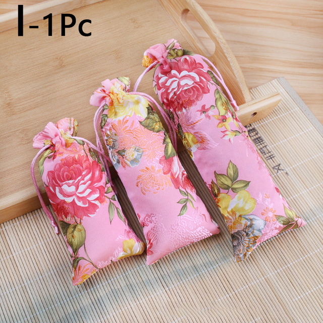 Embroidery Satin Drawstring Gift Bag Silk Jewelry Packaging Bags Christmas Wedding Gift Decor Pouches