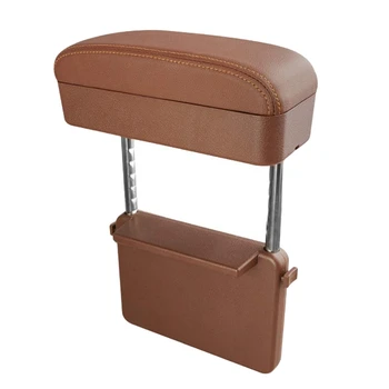 

Universal Car Armrest Box Elbow Support Adjustable Car Center Console Arm Rest (Brown)