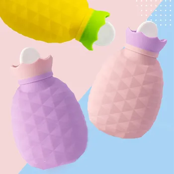

Pineapple Shape Silicone Hot Water Bottle Hand Warmer Winter Warming Bag 200ml HKS99