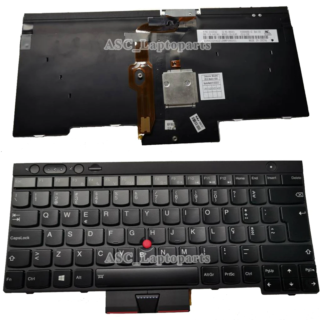 Nuova Tastiera Portoghese Teclado Per Ibm Lenovo Thinkpad T430 T430I T430S T430Si Laptop Cornice Nera Nera, Retroilluminata