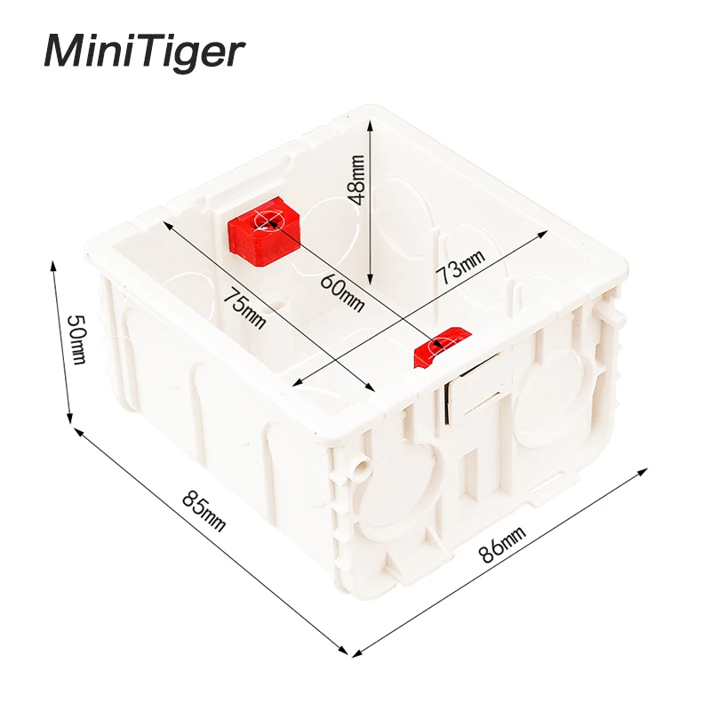 Регулируемая Монтажная коробка Minitiger внутренняя кассета 86 мм * 83 50 для