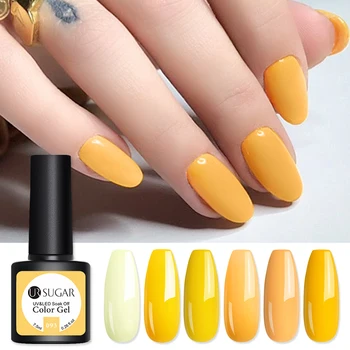 

UR SUGAR 7.5ml Yellow Nail Color Gel Polish Soak Off UV Gel Lacquers Varnish Colorful Yellow Red Gel Semi-Permanent Varnish