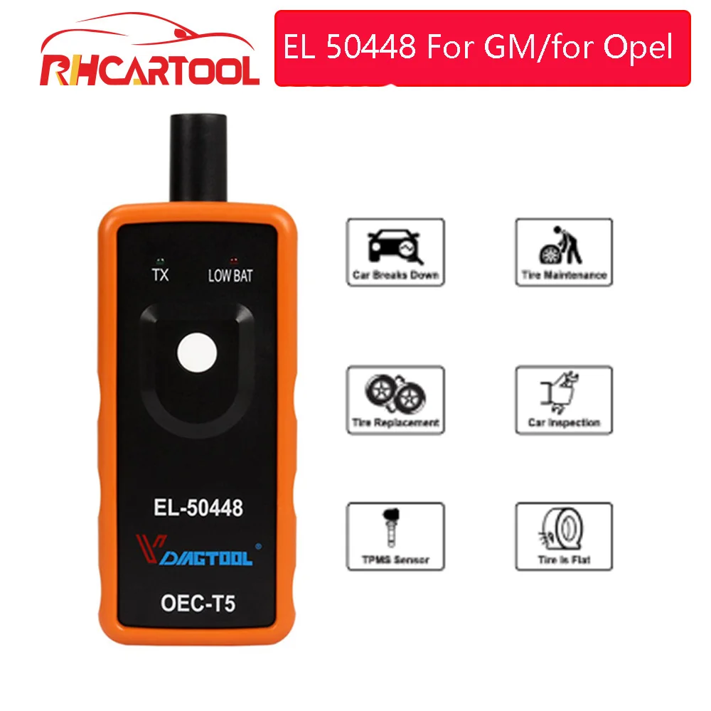 OBD2 accesorios de coche el50448 EL 50448 Sensor de Monitor de presión de neumático herramienta de activación TPMS EL50448 para GM opel vehículo de serie