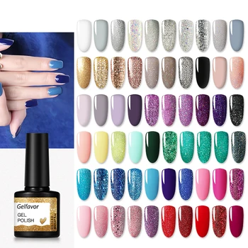 

58Color Gel Polish Set UV Vernis Semi Permanent Primer Top Coat 8ML Poly Gel Varnish Nail Art Manicure Gel Lak PolishesNails