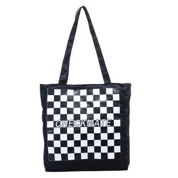 

Ins hot stylish shoulder bags for women wacky face canvas bag female print embroidery chic original fashion large capacity