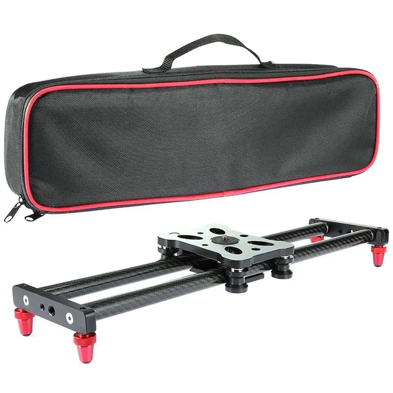 

ABHU-15.7 inch Portable Carbon Fiber Camera Slider Dolly Track With 4 Roller Bearing For Video Movie Photography Making Stabiliz