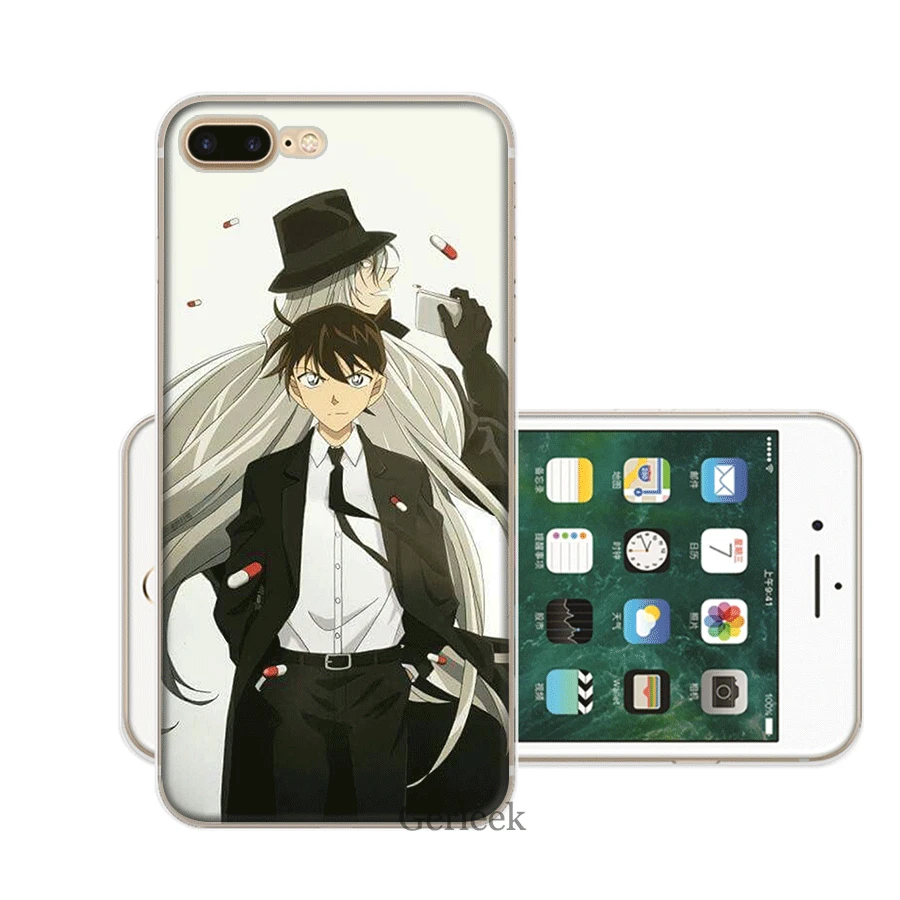 Чехол для мобильного телефона iPhone 11 Pro 6 6s 7 8 P Lus iPhone XR X XS Max 5 5S SE Shell Detective Conan, Жесткий Чехол - Цвет: H5