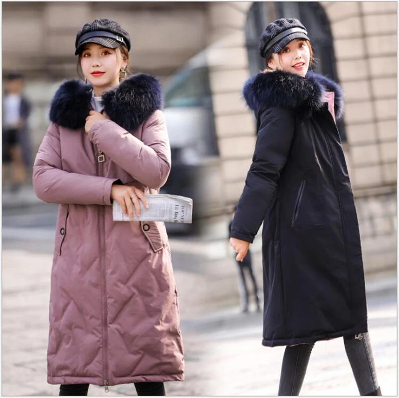 Winter Parka jacket new women's coats hooded thick long winter warm Parkas snow-20 degree coat 5XL Double-sided wearable E149