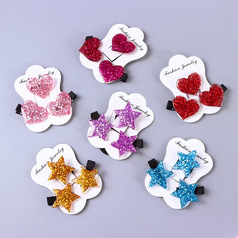 

3 Piece Ensuite Princess Tiara Pink Crystal Crystal Love Korean Children Stars fa sheng Girls Hairpin Hair Band