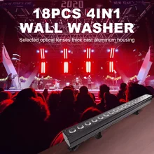 

18*12w RGBW 4in1 led wall wash light dmx led bar lighting effect wash stage light for dj disco indoor outdoor horse race lamp