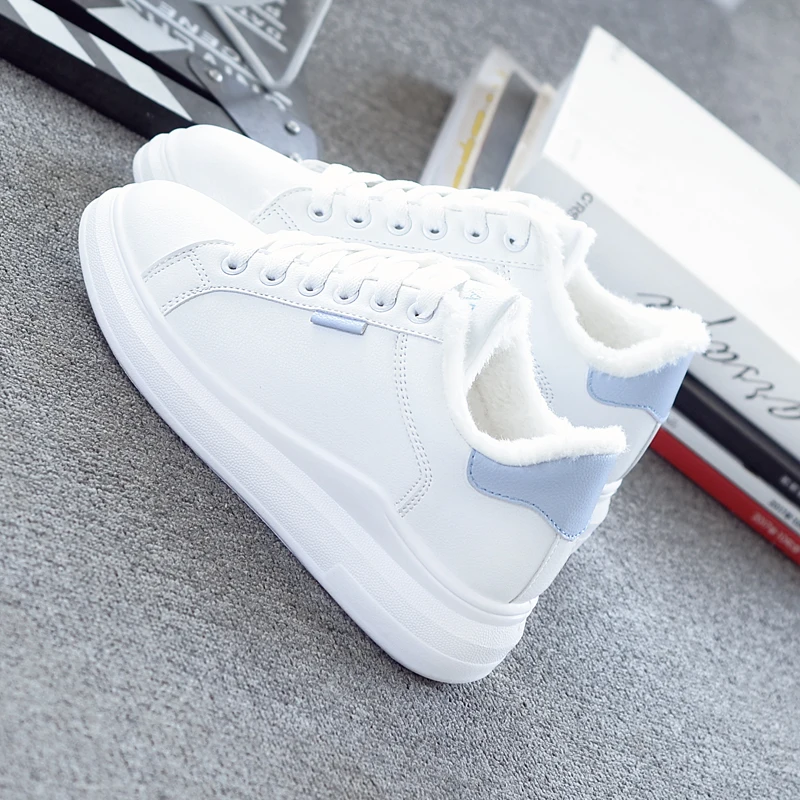 Tenis Mujer; Tenis Blancos; зимняя плюшевая спортивная обувь; женская обувь для тенниса; женские устойчивые спортивные кроссовки для фитнеса; кроссовки