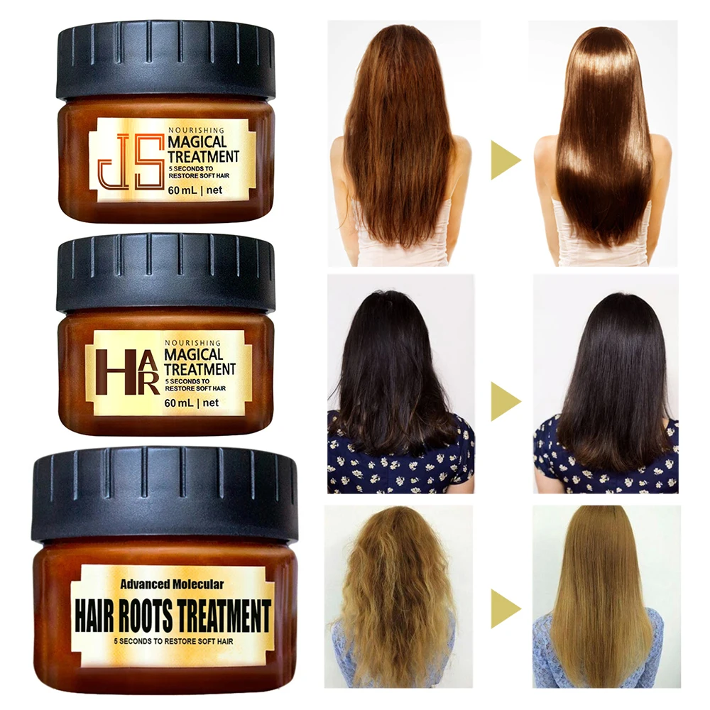 

60ml Hair Mask Multifunctional Care Treatment Nutrition Conditioner 5s Repairs Damage Hair Keratin Hair Treatment Mask TSLM2