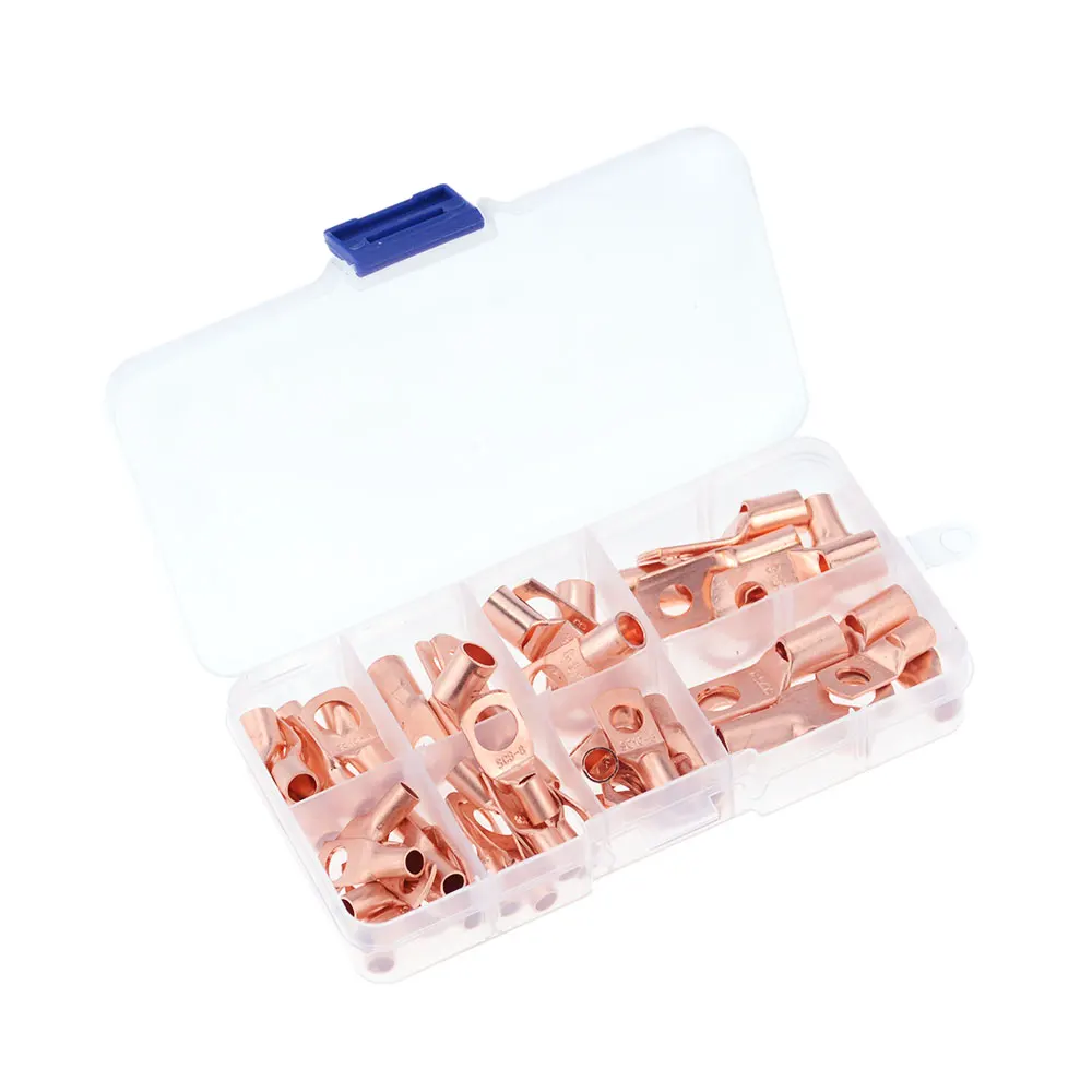 60 шт. SC неизолированные клеммы наконечник из луженой меди уплотнительное кольцо