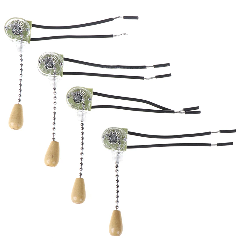 4pcs Wall Light Pull Switch Home Ceiling Fan Lamp Universal Pull Chain SwC.mc