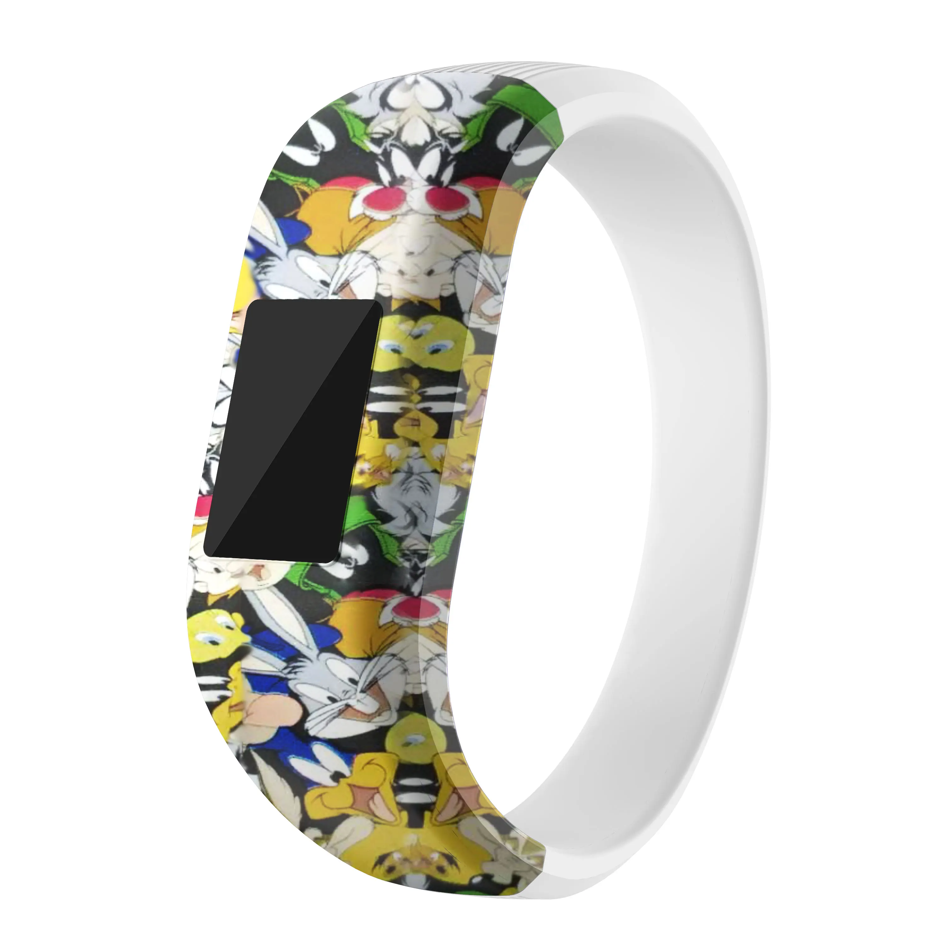 cartoon pictures Яркие силиконовые часы ремешок для Garmin Vivofit JR JR2 спортивные камуфляжные браслеты для Garmin Vivofit JR/Vivofit JR2 - Цвет: cartoon pictures