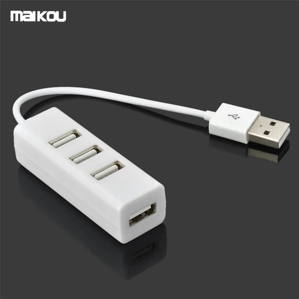 Maikou 4 порта USB концентратор высокая скорость передачи USB 2,0 концентратор адаптер Портативный USB разветвитель для ноутбука ноутбук ПК