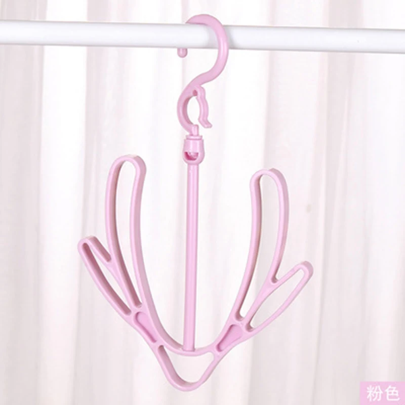 As shown Perforated support clothes rack nine-hole hanger coat rack hanger hook storage rack Shoe rack - Цвет: As shown