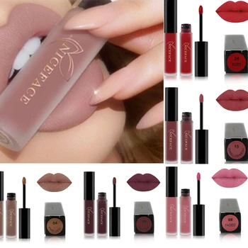 

Sexy 24Colors Matte Lipstick Makeup Waterproof Red Lip Long Lasting Gloss Mate Black Lip Stick Liquid Matte