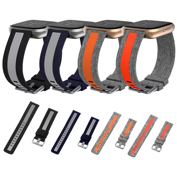 

Reflective Canvas Strap For Fitbit Versa Band Replacement Stable Watch Strap For Fitbit Versa 2 Lite Wristband Smart Bracelet