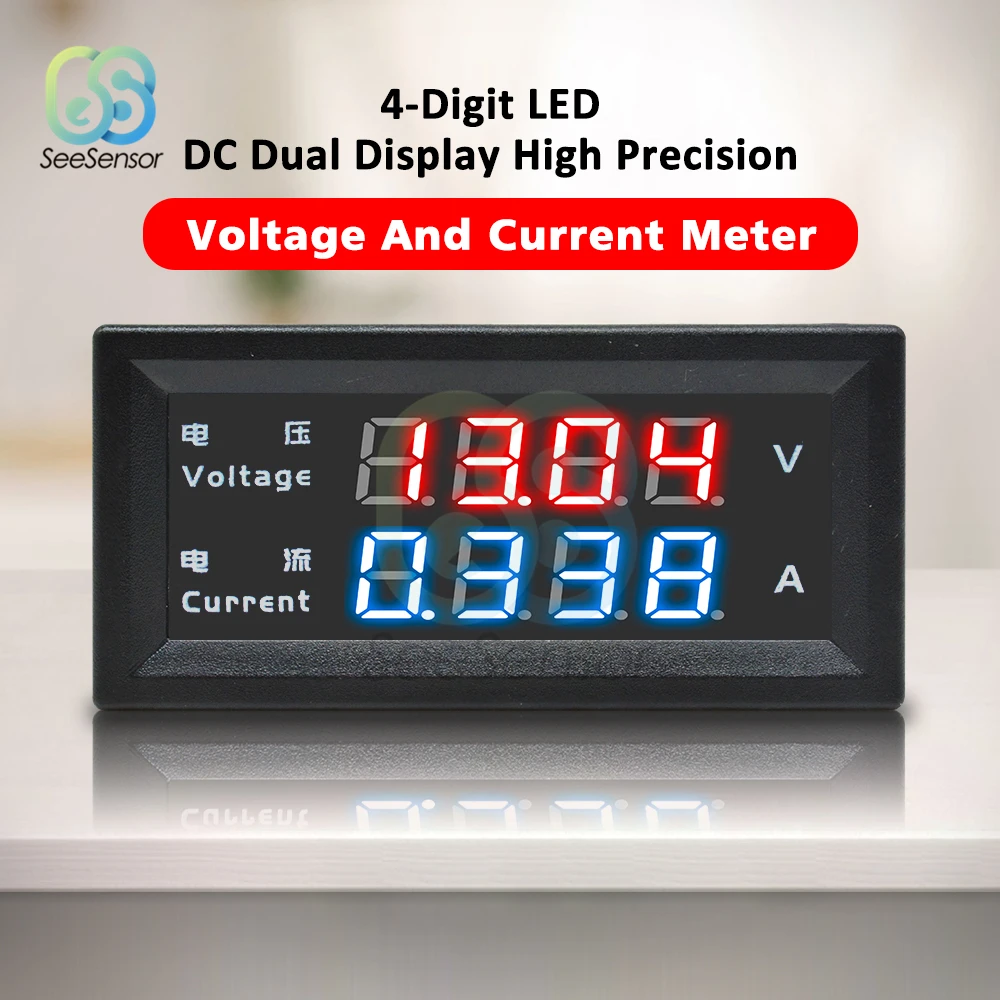 10 A 100 V DC Digital Tension Courant Amp Meter voltmètre ampèremètre Royaume-Uni vendeur 