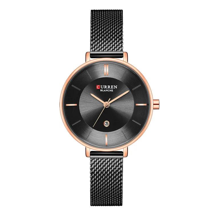 

Women Watches Relojes Para Mujer CURREN Fashion Luxury Ladies Watch Steel Mesh Quartz Women Wristwatch Waterproof Female Clock