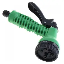 Многофункциональный портативный пистолет для полива воды с ручным переключателем для сада/автомобиля/парка зеленый+ черный