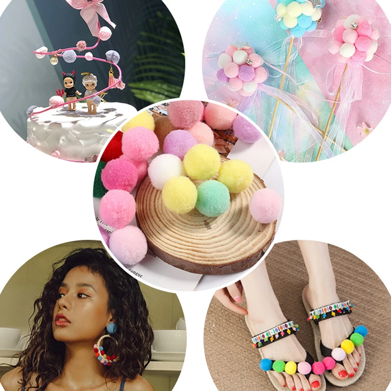Помпоны смешанных цветов 8 30 мм 10000 шт.|Принадлежности для рукоделия| |