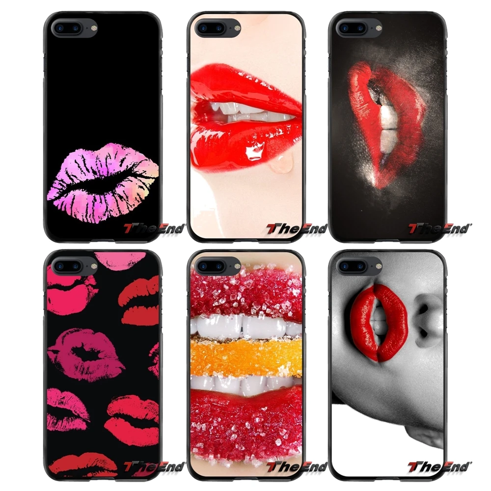 For Samsung Galaxy Note 2 3 4 5 S2 S3 S4 S5 MINI S6 S7 edge Active S8 Plus Lips Red Accessories Phone Cases Covers | Мобильные
