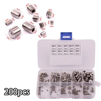 

200pcs Hex Screws Set Kit Storage box Socket Replacement For door handle