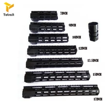 Тактический боевой AR-15 " 9" 1" 12" 13," 15" 1" 19" тонкий свободный поплавок M-LOK поручень рельсовая Система винтовка прицел крепление со стальной гайкой