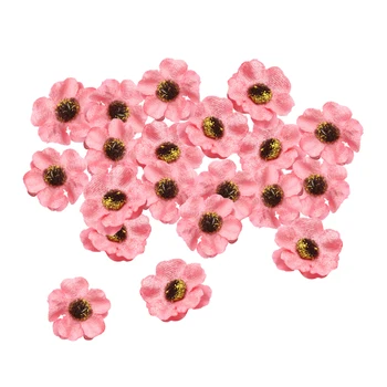 

20Pcs 40mm Artificial Plum Blossom Fabric Flowers for Wedding Decorations, Baby Showers, DIY Crafts