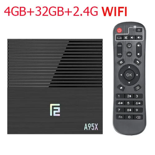 4GB 32GB 2.4 Wifi Android tv box A95XF2 Amlogic S905X2 4GB 64GB 4K Smart Box 2,4G& 5G Dual wifi Bluetooth 4,2 USB3.0 медиаплеер Google Play Store - Цвет: 4GB 32GB 2.4 Wifi