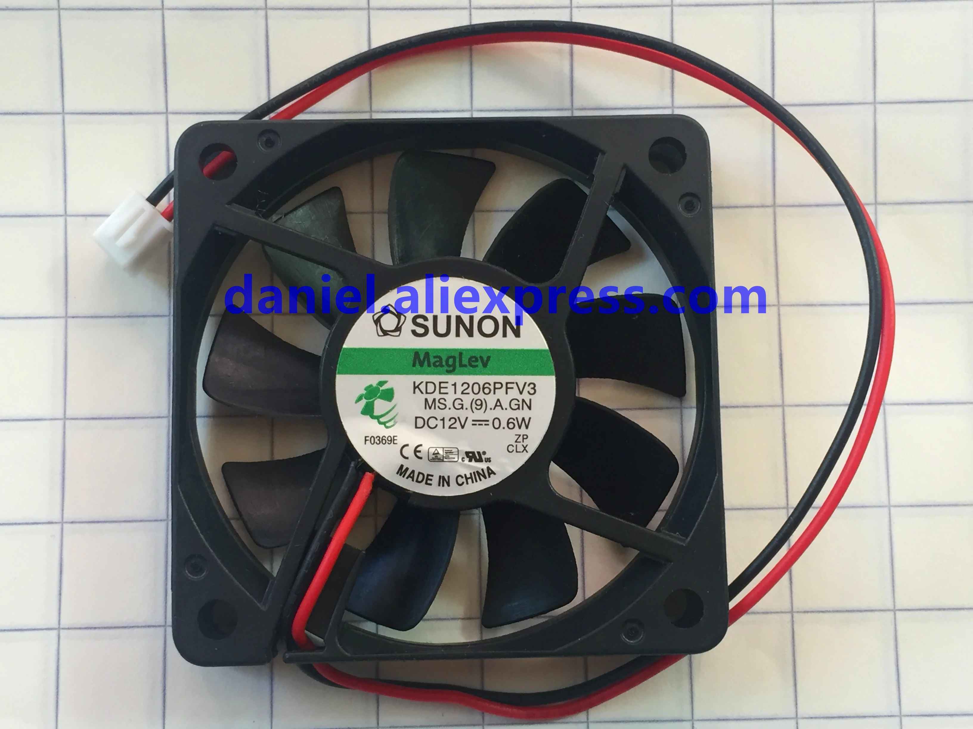2 проводной бесшумный охлаждающий вентилятор SUNON KDE1206PFV3 12 В 0 6 Вт см