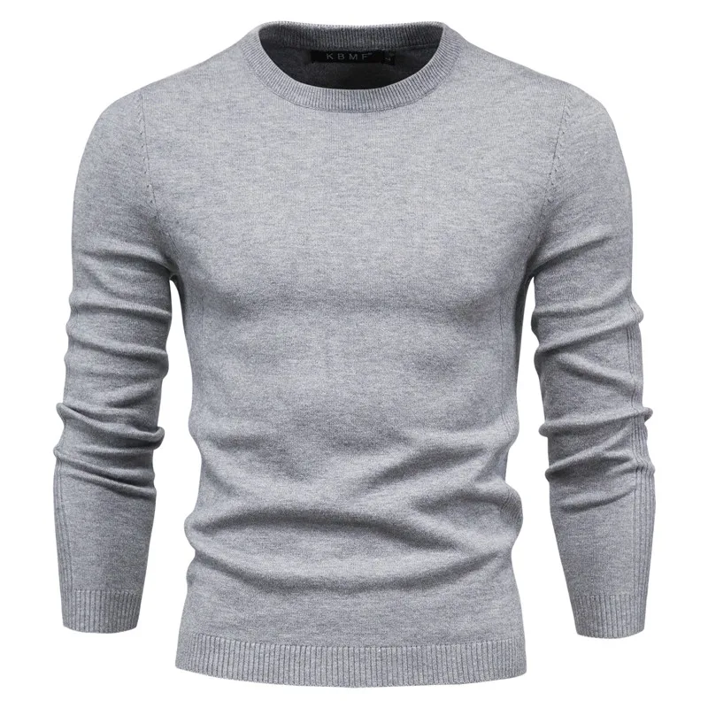 2020 New Winter Thickness Pullover Men O-neck Solid Color Long Sleeve Warm Slim Sweaters Men Men's Sweater Pull Male Clothing