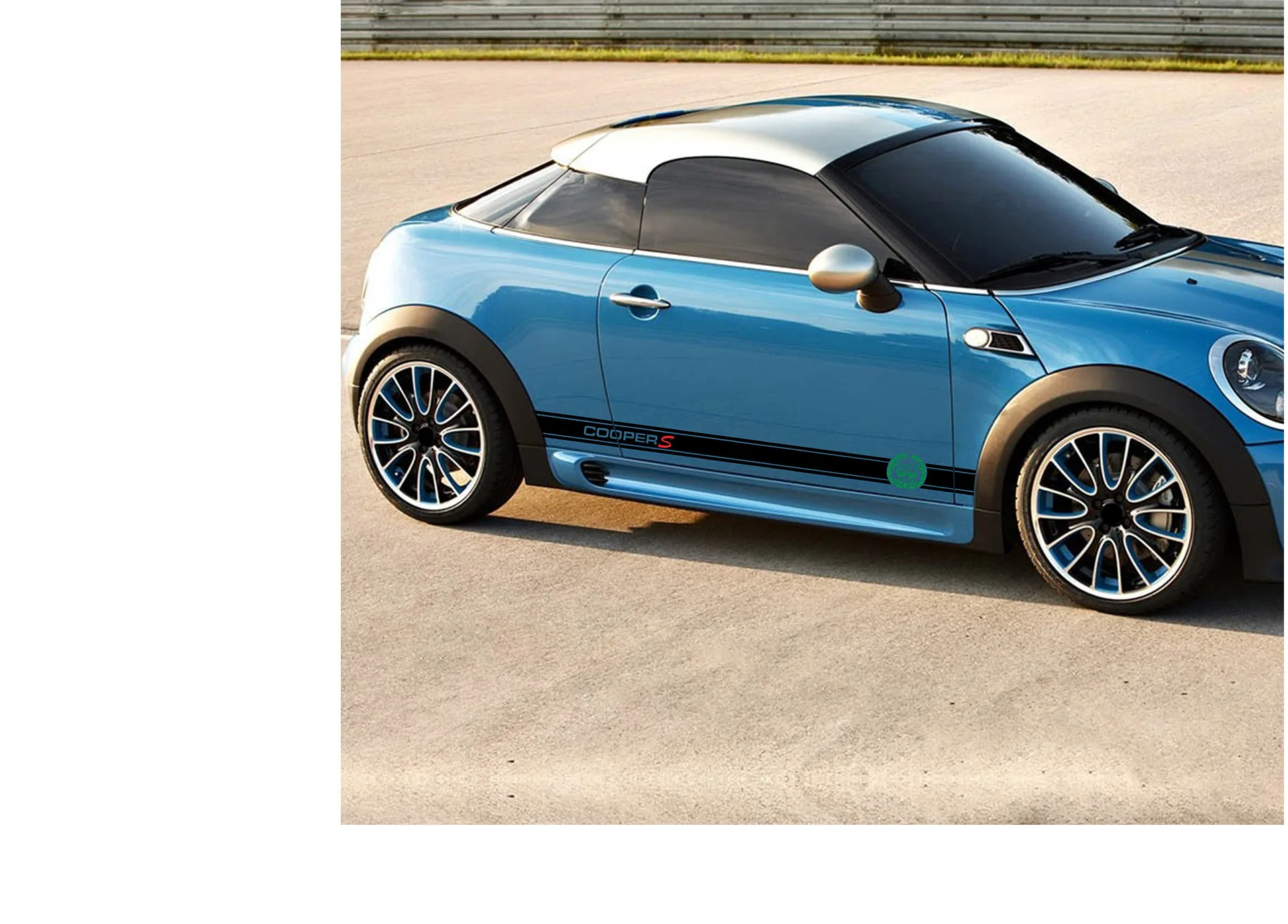 2 шт. 60-летия двери автомобиля боковые полосы Наклейка для MINI Cooper S One JCW R50 R52 R53 R55 R56 R57 R58 R59 R60 R61