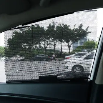 

Auto Car Side Window Sunshade Folding Sun Shade Shield Sun Uv Protection Dog Baby Roller Premium Tear Resistant Shading Curtain