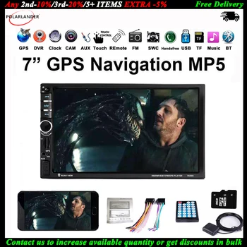 

7'' GPS 2 Din Touch Screen Car Radio DVR Navigation MP5 Player BT Mirror Link FM For Volkswagen