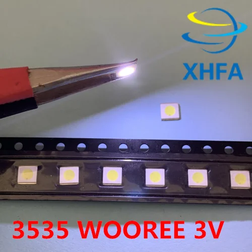 500 шт. для WOOREE светодиодная подсветка LCD TV bead 3 V 1 W 3535 LED SMD Lamp cold white WM35E1F-YR07-eB |