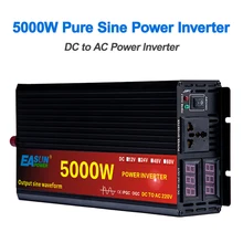 Inverter a onda sinusoidale pura DC 12v 24v AC 110v 220v potenza 2000W 3000W 4000W convertitore Inverter per auto con Display a LED