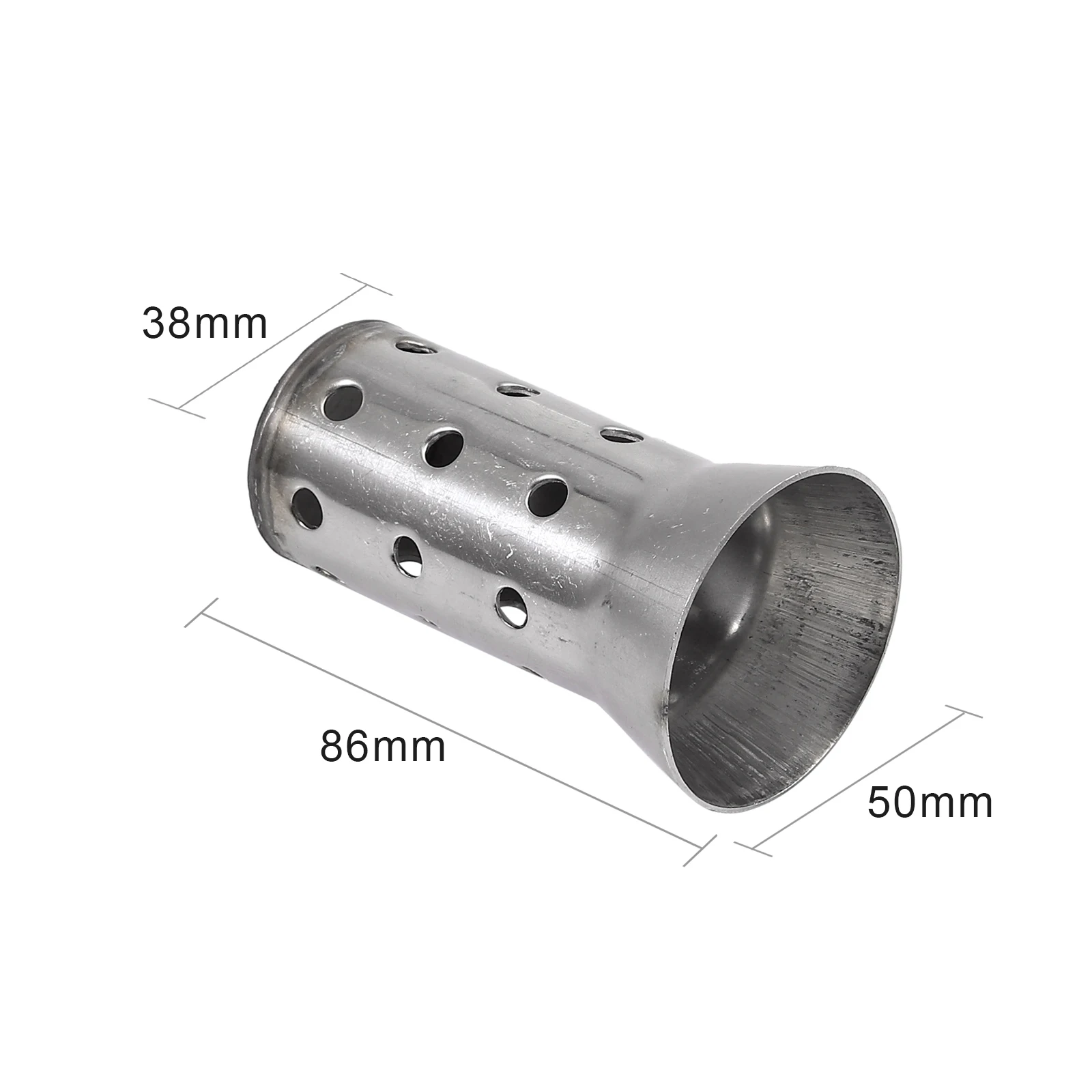 Justech 2Pcs 51MM For Motorcycle Exhaust Pipe DB killer Silence Universal Muffler Baffle Removable Silencer