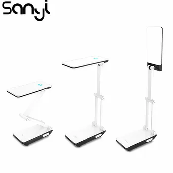 

Mini LED Desk Lamp Soft Light Built-in Rechargeable Battery Three-section Folding Table Lamp for Bedroom Night Light