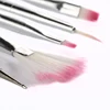Nail Art Brush Set Manicure Tools Gradient Gel Nail Polish Builder Drawing Carving Ombre Brushes French Nail Design Painting Pen 6