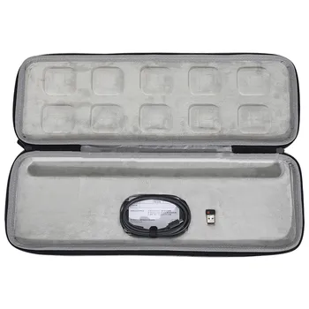 

For Logitech MX Keys Advanced Wireless Illuminated Keyboard Storage Bag EVA Hard Case Portable Pouch Bag