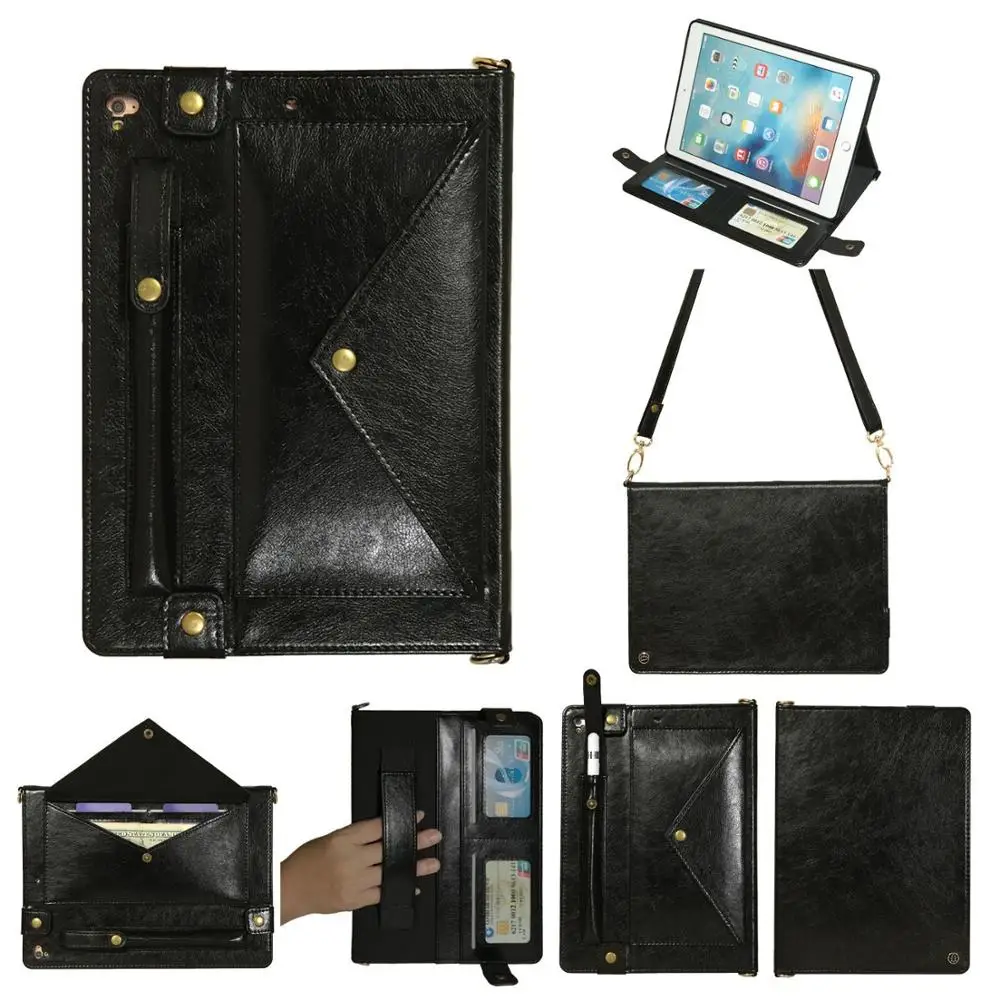 

Tablet Case For iPad Pro 11 9.7 10.5 12.9 2018 2017 Leather Case For iPad Mini 5 4 3 2 1 Air 2 Shoulder Bag Tablet Sleeve Pouch