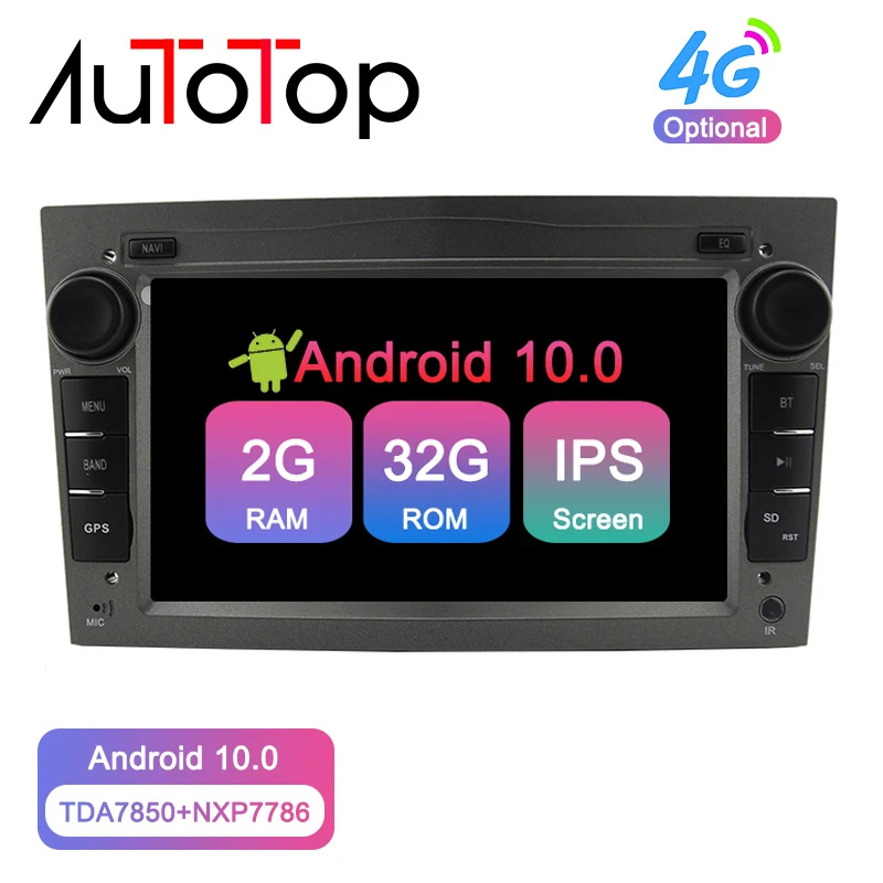 Автомобильный Радио плеер AUTOTOP " 2din Android 10 для Opel Vauxhall Astra H G J Vectra gps навигация RDS Wifi Mirrorlink BT без DVD