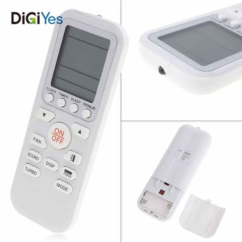 Durable Air Conditioner Remote Control Replacement with HD Screen fit